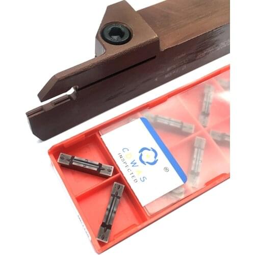 1PC MGEHR2525 4 T35 Spring Steel Grooving Turning Tool Holder + 10PCS MGMN 400 MP1125 Carbide Inserts Lathe Cutter CNC Tools