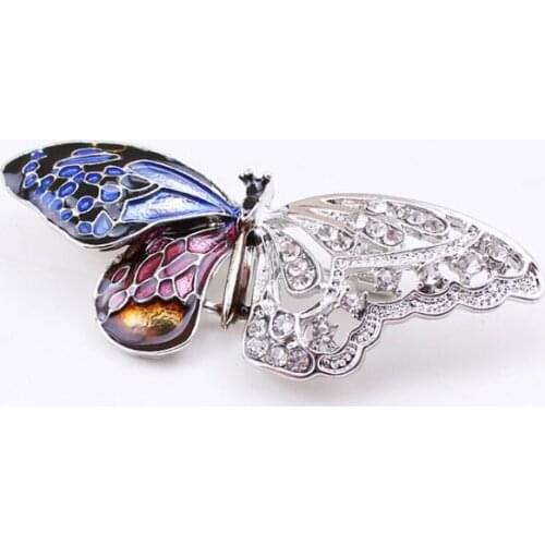 10pcs/lot Nature animals Enamel Butterfly Brooches For women men jewelry Gift Cute Elegant Fashion Accessories