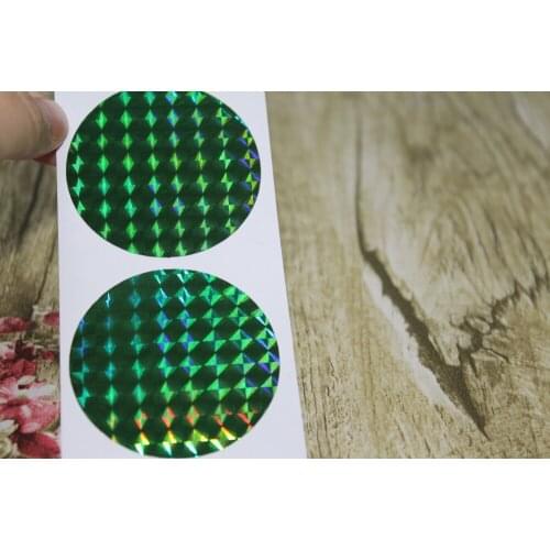 5cm Green Hologram round seals, Wedding, Birthday Events Envelope Seals