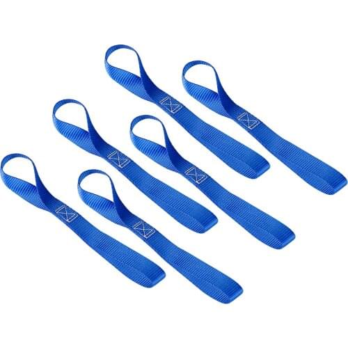 Soft Loop Tie Down Straps - 1,500 Load Capacity & 4,500 Lbs Breaking Strength - 6 PCS - Loops For Securing ATV, UTV, Motorcycle