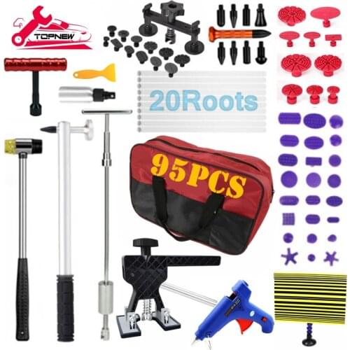 Car Paintless Dent Removal Puller Lifter Removal Glue Gun Repair Tools Kit for Hail Damage Door Ding