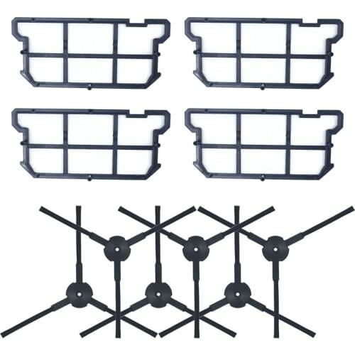 For ilife v7s v7 v7s pro robot Vacuum Cleaner Parts kit Main Brush+Side Brush+Hepa filter for Chuwi ILIFE v7s pro accessories