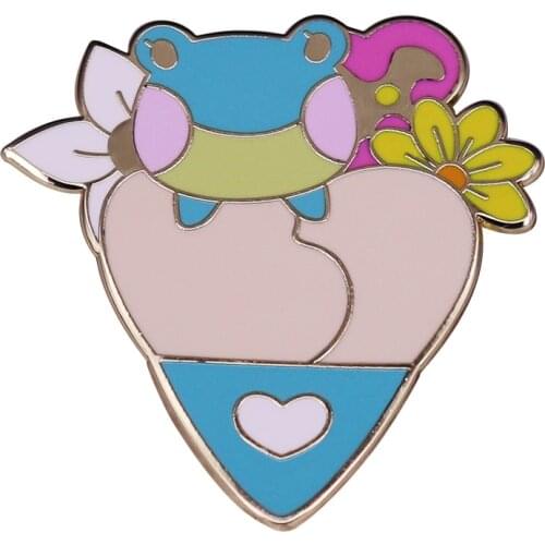 Beautiful Animal Crossing Lily Crepe Enamel Pin Cream & Blush Colors Flower Badge gorgeous Game Plant Accessory