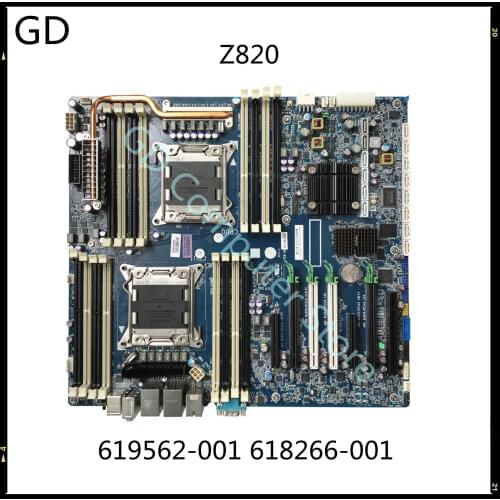 GD Original For HP WotkStation Z820 Server Motherboard 619562-001 618266-001 Motherboard X79 LGA 2011 Full Tested Fast Shipping