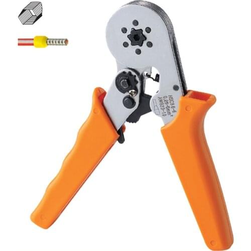 HSC8 6-6 MINI-TYPE SELF-ADJUSTABLE CRIMPING PLIER 0.25-6mm2 terminals crimping tools multi tool tools hands pliers