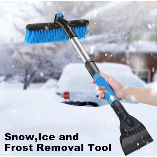 Car Cleaning Tools Winter Machine Extendable Ice Scraper Snow Shovel Car Windshield Brush With Foam Handle For Honda Civic 4d