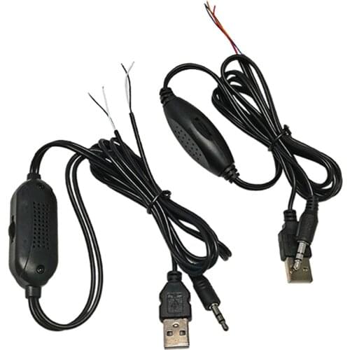 Taidacent Volume Control Cable 8403 Audio Amplifier Board Finished Cable 5V 2*3W 3.5 mm Jack Audio Cable with Volume Control