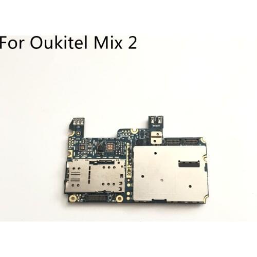 Oukitel Mix 2 Used Mainboard 4G RAM+64G ROM Motherboard For Oukitel Mix 2 MT6757/Helio P25 5.99inch 2160x1080 Mobilephone