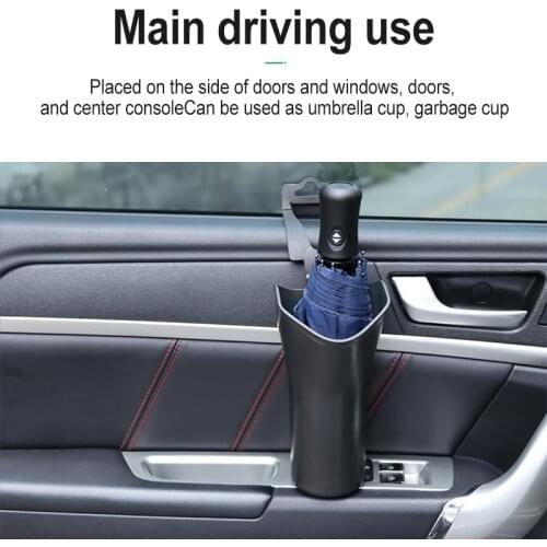 Multifunctional Car Umbrella Storage Box Organizer Barrel Car Folding Hanging Water Bottles Rack Holder Stowing Tidying