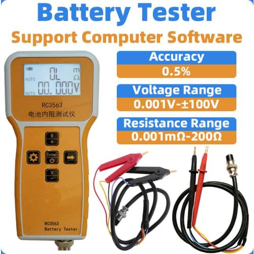 Model RC3563 Battery Internal Resistance Tester True Four-wire AC Internal Resistance Sorter Lead-acid Lithium UPS Test