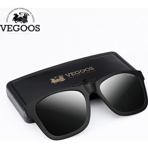 VEGOOS Polarized Clip on Sunglasses for Men Women UV400 Protection Light Flip Up Sunglasses Over Prescription Glasses #JP2145