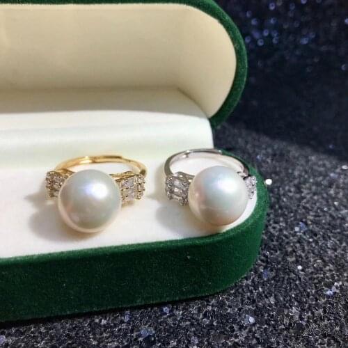 New Anniversary 925 Sterling Silver Adjustable Ring Settings Findings Mountings Parts for Pearl Corals Jade Crystal, 5pcs/lot