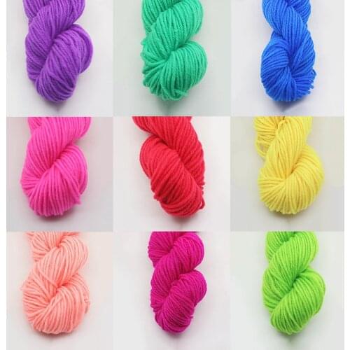 25g Thick Dyed Yarn Soft Cotton Blended Wool Anti-Pilling Crochet Milk Yarn For Baby Hat Scarf Sweater Blanket Knitting Thread