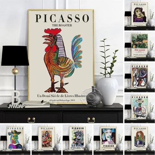 Pablo Picasso Exhibition Poster, Portrait Of Dora Maar Oil Painting, Picasso Surrealism Wall Art, Girl Before A Mirror Prints