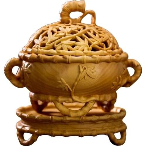 Incense Carving Boxwood, Incense Burning Bamboo Section, Aromatherapy, Home Decoration, Small Ornaments