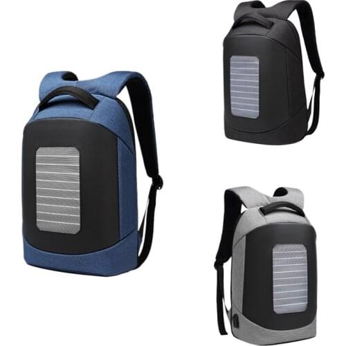 Solar Panels Backpack USB Charging 5W Waterproof Scratch-Resistant Multifunctional Outdoor Hiking Travel Bag