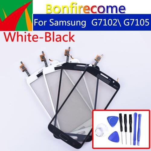 5.25" For Samsung Galaxy Grand 2 G7102 G7105 G7106 G7108 G710 Touch Screen Panel Sensor Digitizer Front Glass Lens Touchscreen