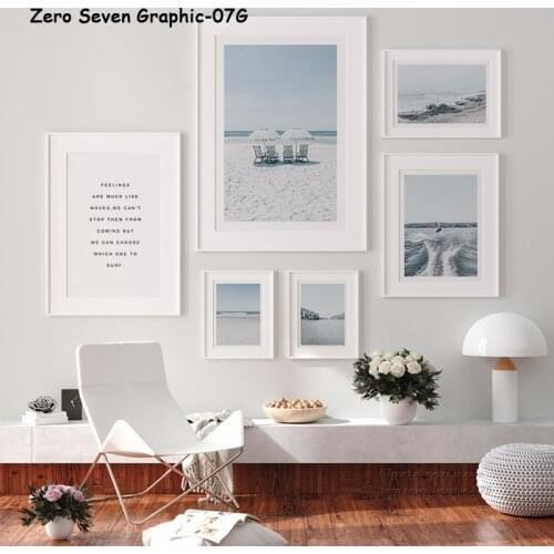 Nordic Canvas Prints Posters Landscape Beach Surfing Inspirational Phrase For Modern Home Decoration Wall Art Picture Mural