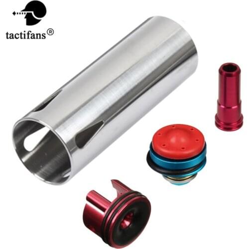 TACTIFANS Ported Cylinder Kits /piston Head /nozzle /Cylinder Inner Barrel 363mm-460mm For M4 Series Airsoft AEG Paintball