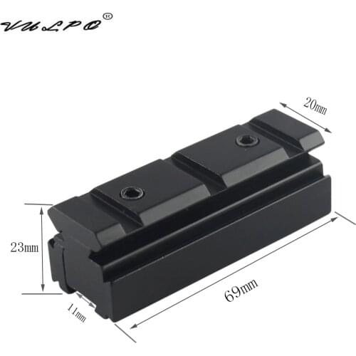 VULPO Tactical Scope Mount 11mm Dovetail 20mm Weaver Rail Converter Adapter Mount Rifle Pistol Airsoft Sight