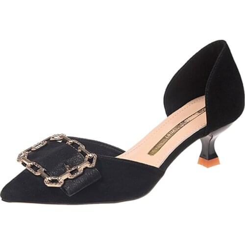 Late Evening Shoes Fairy Sandals Net Red Versatile High Heel Womens Fine With A Low Heel 2019 With A Skirt Single Shoes