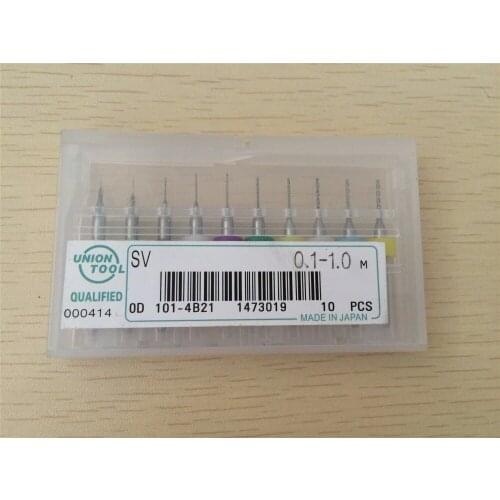 10pcs/set 0.1/0.2/0.3/0.4/0.5/0.6/0.7/0.8/0.9/1.0mm each 1pc Carbide PCB Print Circuit Board Micro CNC Drill Bits Tool