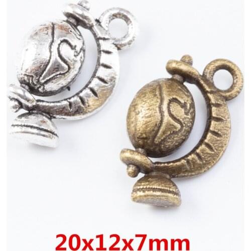 25 pieces of retro metal zinc alloy globe pendant for DIY handmade jewelry necklace making 7011