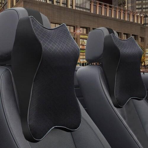 3D Memory Foam Car Neck Pillow Adjustable Head Restraint Auto Headrest Travel Pillow Neck Support Holder Seat Covers Car Styling