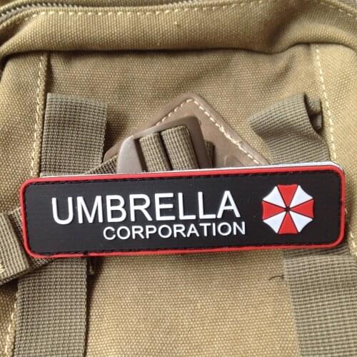 Umbrella Corporation PVC 3D Rubber Badge Military Tactical Patch