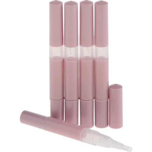 5Pcs Empty Nail Oil Twist Pen - 3ml Nail Oil /Lip Gloss Cosmetic Container Tube