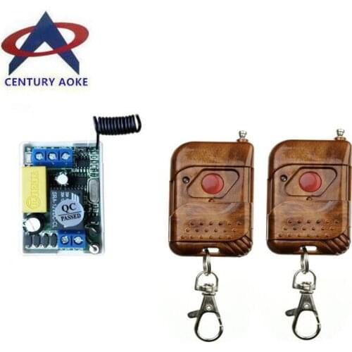 AC 220V 1CH RF wireless remote control switch system 2 *Transmitter & 1* Receiver (mini receiver PCB size :44*30*20mm)