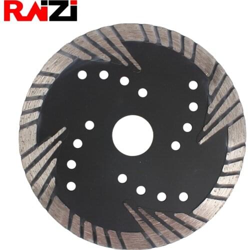 Raizi 1 Pc Diamond Turbo Cutting Disc With Protection Teeth Granite Marble Stone Concrete 125/150 mm Circle Saw Blade