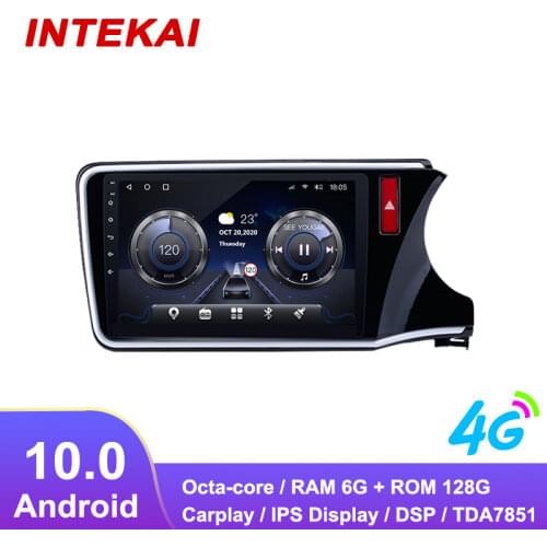 10.1"Android 10.0 Car Radio GPS Navigation autoradio multimedia player for honda city RHD 2014 2017 head unit stereo