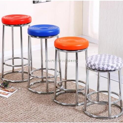 Restaurant water bar bar counter chair stool bar game hall high stool mobile phone counter front desk heightened round stool