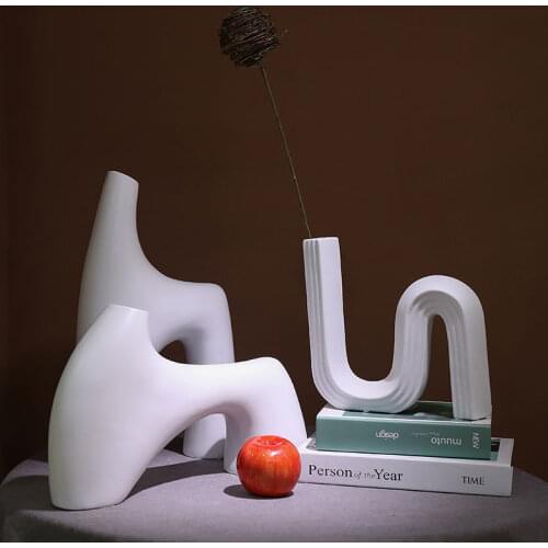 Letter Text Solid Color Flower Arrangement Decoration Home Model Room TV Cabinet Abstract Ornament