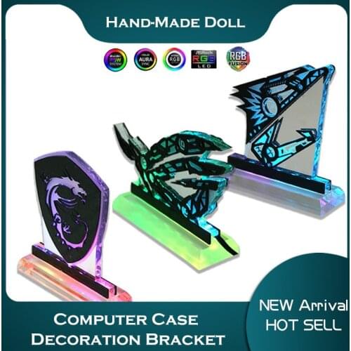 Computer Case Light Pollution Decoration Doll,M/B 5V ARGB SYNC Use The Motherboard Light Control To Achieve 256 RGB Modes