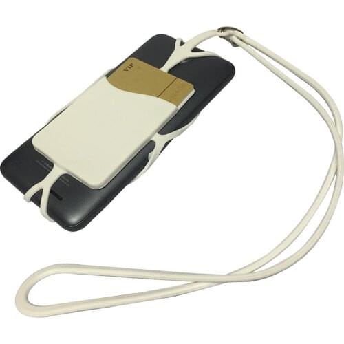 Case For Vodafone Smart E9 X9 Elastic Silicone Phone Cover with Lanyard Neck Strap Card Holder Case For Vodafone Smart N8 N9