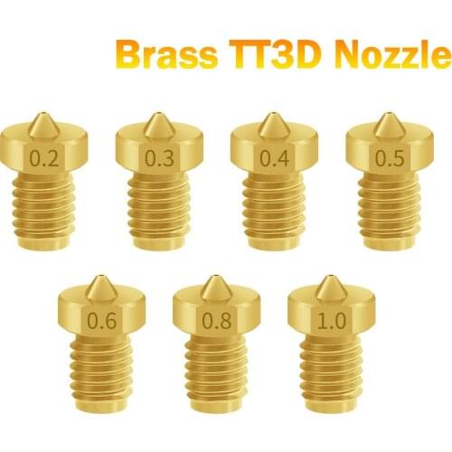 2pcs 3D Printer Parts V5 V6 M6 Threaded Nozzle Top Quality V6 Nozzle for E3D Hotend Titan Extruder Prusa i3 mk3 3D Printer Parts