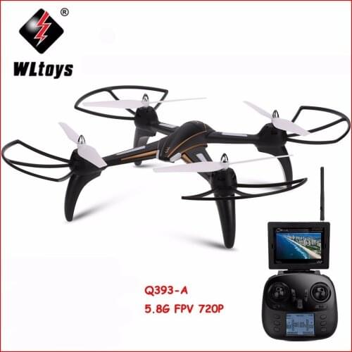 WLtoys Q393 Radio Control RC Drone Dron 5.8G FPV 5MP Camera Headless Mode Quadcopters Flying Helicopter with Light RTF Drones