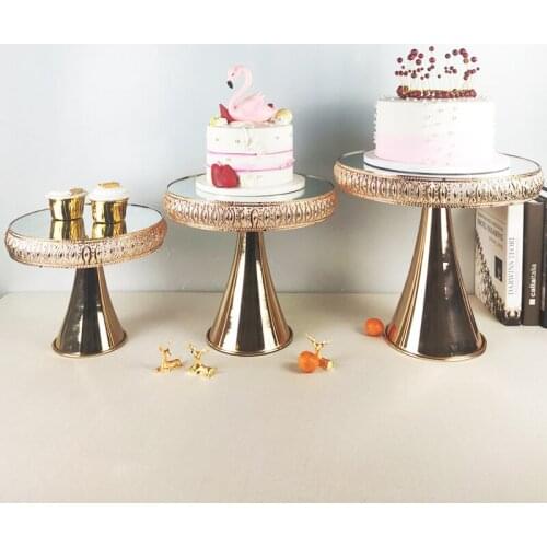 European wedding metal cake stand home decoration party tray metal dessert table decoration
