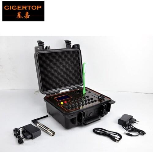 Gigertop LCD Display Cold Fireworks Program Controller DMX512/Wireless Remtoe Control Fountain Stage Effect Sparkler Machine