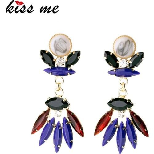 Online Shopping Indian Unusual Dazzle Colour Female Flowers Earrings Factory Wholesale