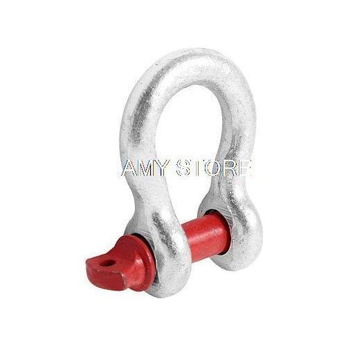 5/7" Metal Red Screw Pin Type Anchor Bow Shackle Rigging 3 1/4 Ton