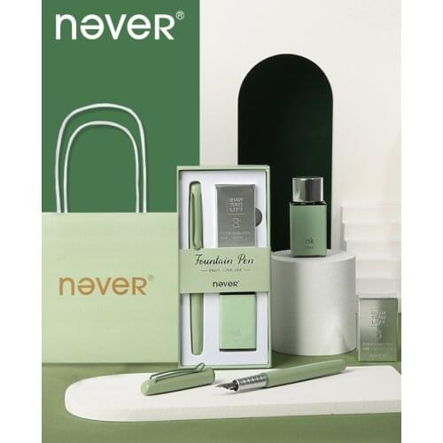 Never Foundtain Pen Set Student Gift Box Ink Pen Students Handwriting Retro High-grade Exquisite Handwriting Pen Gifts