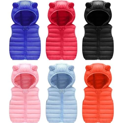 2021 New Children Autumn Winter Coat Baby Girl overcoat Kid Boys Clothes With ear Hooded Jackets Light Style Outwear