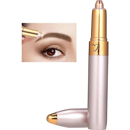 New Design Electric Eyebrow Trimmer Painless Eye Brow Epilator Mini Eye Brow Shaper Shaver Razor Portable Facial Hair Remover