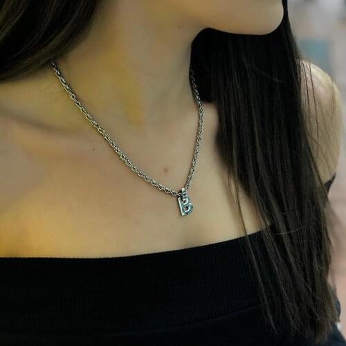 GULCE DERELI, LETTER SYMBOL CHARM NECKLACE, INITIAL CHAIN NECKLACES, CHARM NECKLACES, GIFT BOX, GOLD/SILVER PLATED