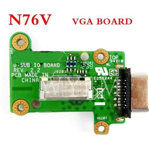 N76VM VGA BOARD For ASUS N76V N76VM N76VZ N76VB N76VJ Laptop Motherboard VGA BOARD IO BOARD Switch board