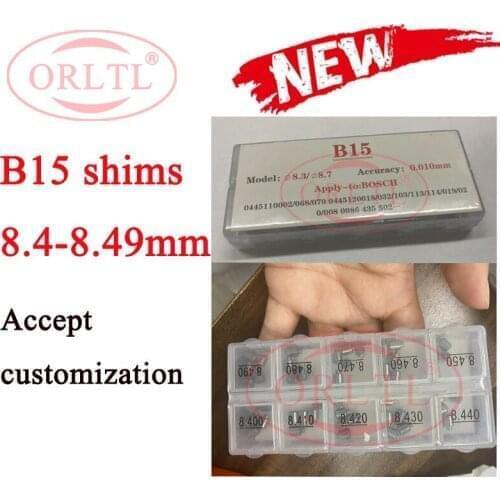 Gasket B15 Common Rail Injector Control Valve Adjustment Gasket B15 Injector Adjustment Gasket Size 8.300-8.700 mm 0.01mm