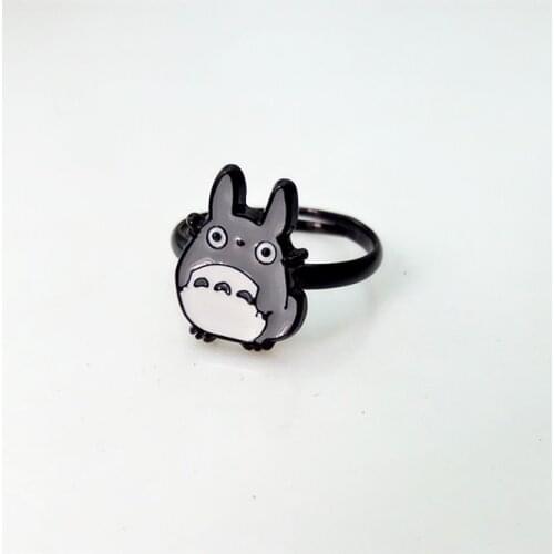 New Enamel Cute My Pet Totoro adjustable Animal Rings for Women Girl Children Gift